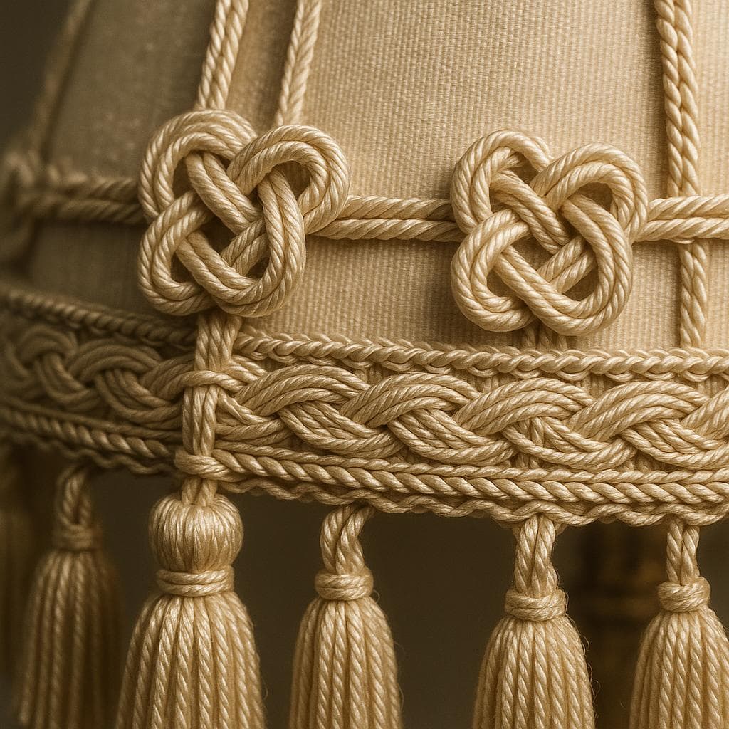 Détails de noeuds et passementeries